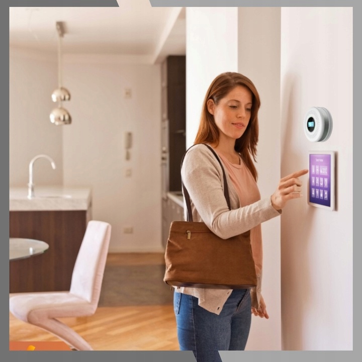 Czujnik czadu i dymu detektor tlenku węgla CO BEZPRZEWODOWY LCD GŁOŚNY