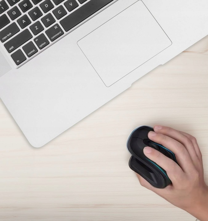 Myszka Bezprzewodowa Mysz Pionowa Wertykalna do Komputera Laptopa Komputera