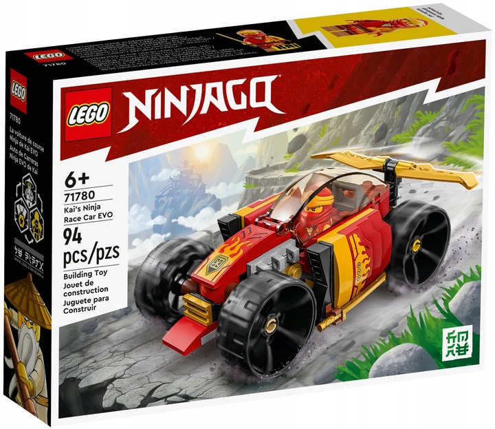 LEGO NINJAGO 6+ SAMOCHÓD AUTO NINJA KAIA EVO 71780