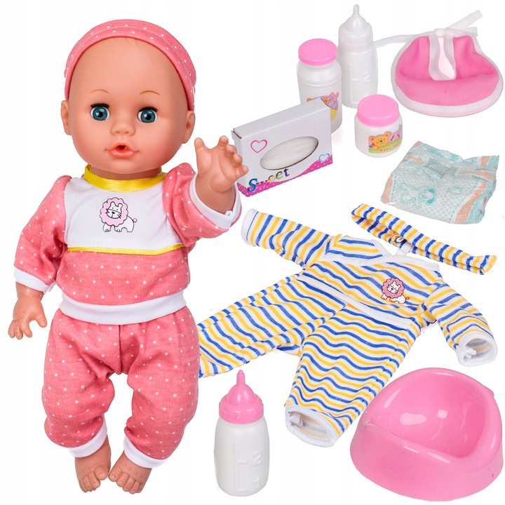 WÓZEK DLA LALEK 3w1 spacerowy głęboki LALKA BOBAS