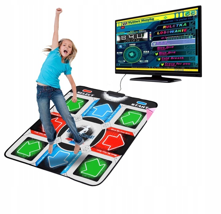 MATA TANECZNA DO TAŃCZENIA TAŃCA 2w1 USB + TV + GRA
