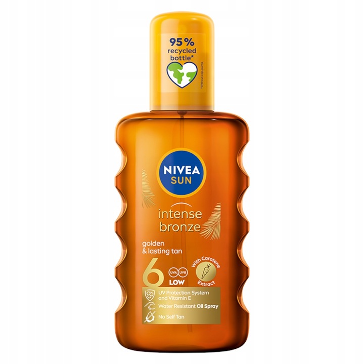 NIVEA SUN Intense Bronze spray SPF 6 Karotenowy olejek do opalania, 200 ml