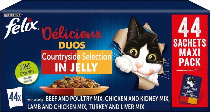 FELIX FANTASITC 44x85G DUOS DUO Podwójny smak | z NIEMIEC