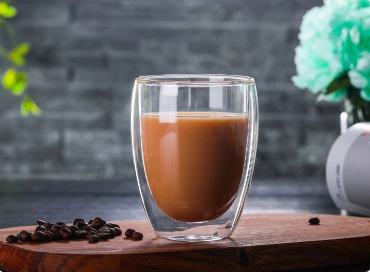 SZKLANKI DO KAWY ZESTAW SZKLANEK DO LATTE TERMICZNE 350ML KUBKI DO HERBATY