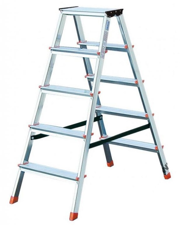 Drabina Krause 2,4 m aluminium 2 x 4 do 150 kg Dopplo