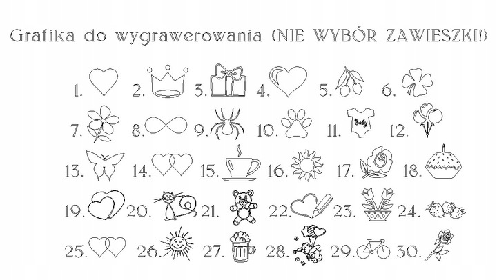 KOMPLET SREBRNY nieskończoność linia serca+GRAWER