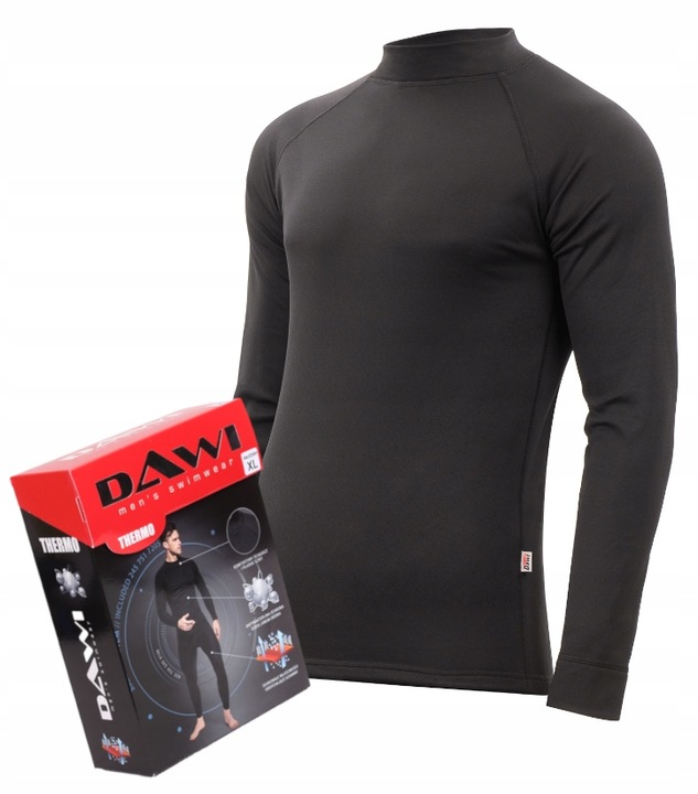 CIEPŁA PODKOSZULKA TERMOAKTYWNA MĘSKA długi rękaw Ocieplany Podkoszulek XL