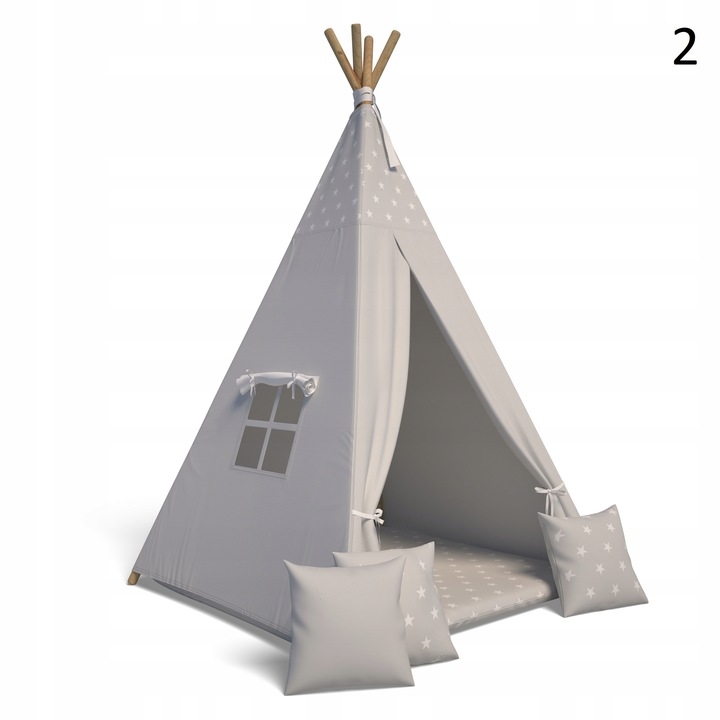 Namiot TiPi Wigwam + 3 szt poduszka + mata