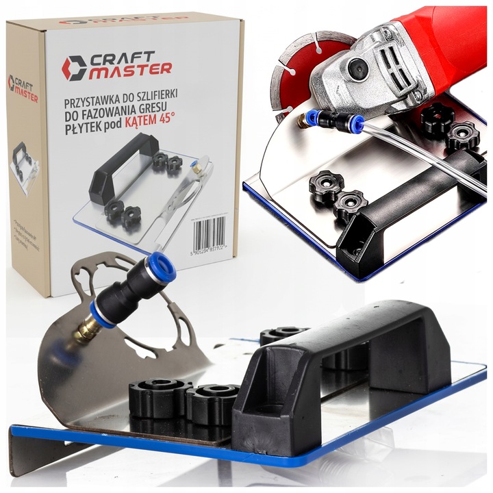 PRZYSTAWKA DO SZLIFIERKI KĄTOWEJ DO FAZOWANIA CIĘCIA GRESU PŁYTEK