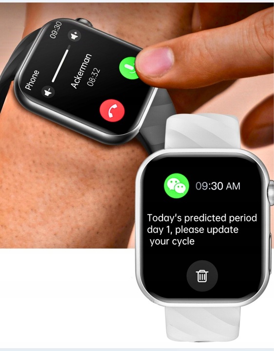 SMARTWATCH Z FUNKCJĄ POMIARU CUKRU GLUKOZA AMOLED MT500 CIŚNIENIE MENU Pl