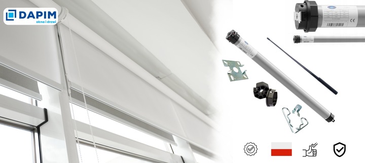 SILNIK DO ROLET ZEWNĘTRZNYCH PORTOS FI 40 MM 10 NM