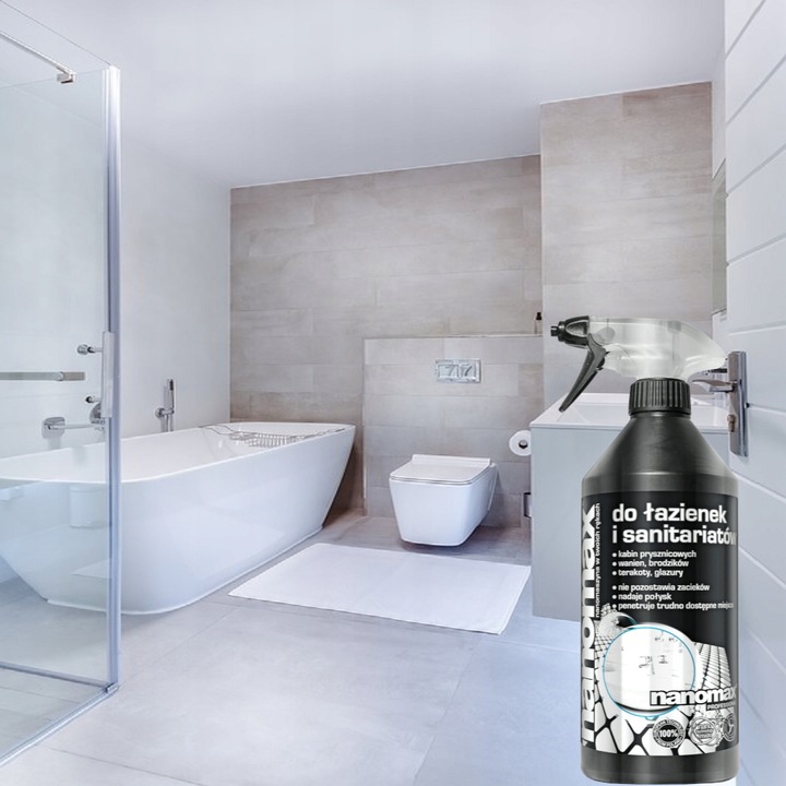 Nanomax do mycia kabin prysznicowych i łazienek 1L