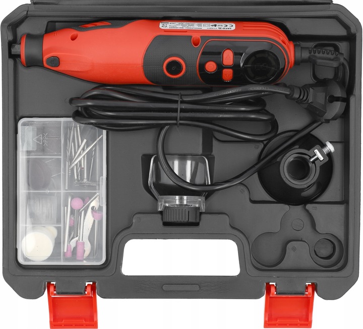 MINI SZLIFIERKA 3,2mm SIECIOWA 130W 83el. REGULACJA PRĘDKOŚCI YATO