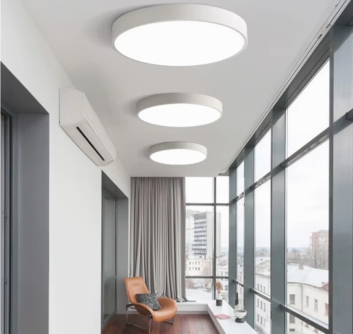 Plafon Natynkowy LED 50cm Okrągły Biały 50W 4000K 4250lm Nowoczesny