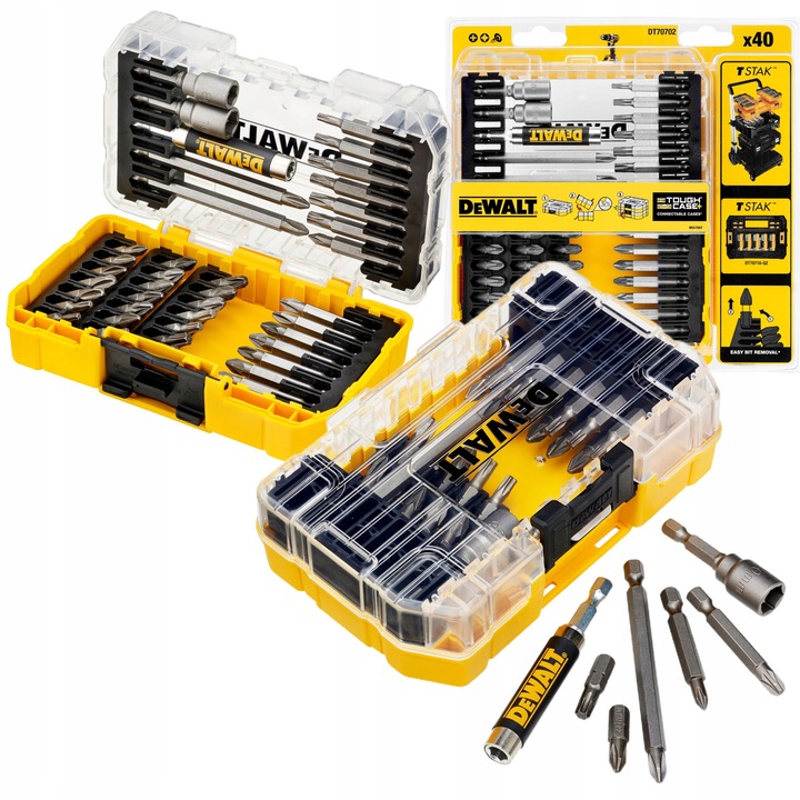 DEWALT ZESTAW BITÓW KOŃCÓWEK DO WKRĘCANIA PHILIPS POZIDRIV TORX