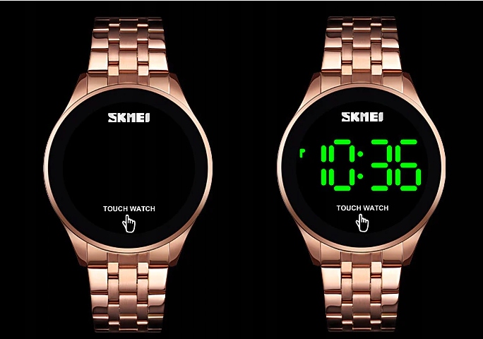 SKMEI Zegarek LED elektroniczny EKRAN DOTYKOWY