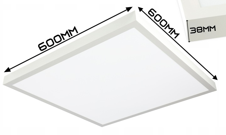 Panel LED NATYNKOWY 60W Kwadratowy 60x60cm Plafon