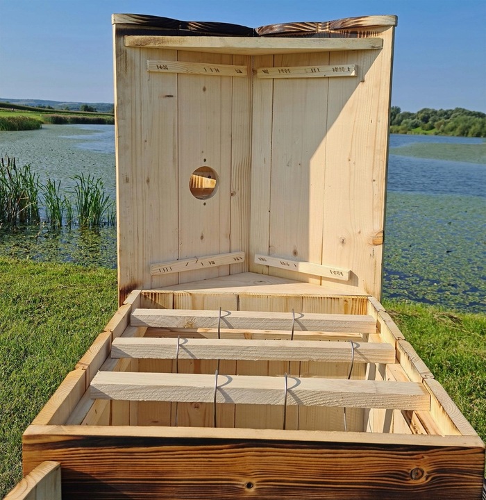 WĘDZARNIA DREWNIANA DOMOWA OGRODOWA WĘDZARNIK PALENISKO RURY GOTOWY ZESTAW