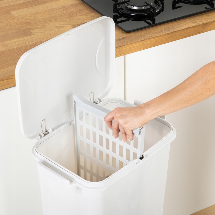 Kosz do Segregacji Śmieci Odpadów Domowy Kubeł na Śmieci do Kuchni Kółka