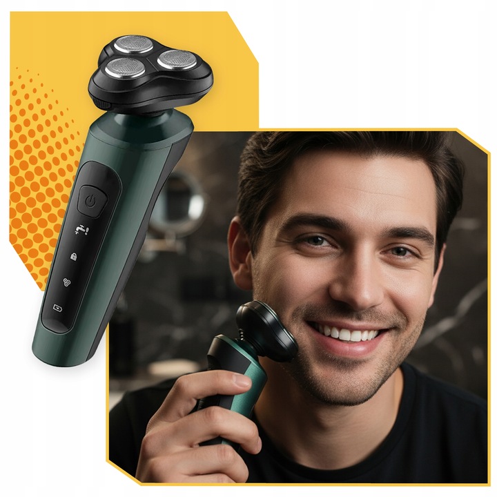 GOLARKA MĘSKA MASZYNKA TRYMER 4W BRODY WŁOSÓW BEZPRZEWODOWA DO GOLENIA