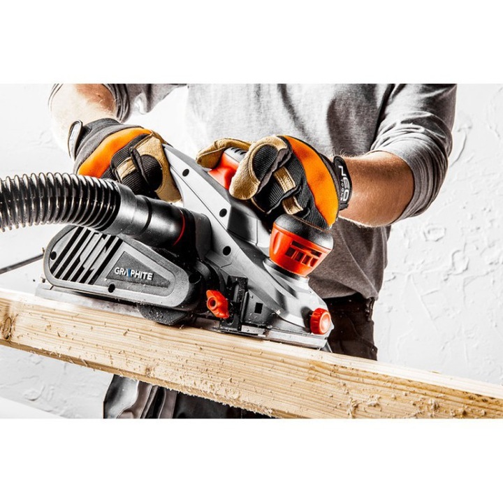 Strug elektryczny 1300W, gł. 3.5, sz. strugania 110 GRAPHITE 59G680