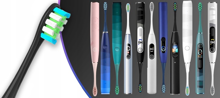 12X KOŃCÓWKI SZCZOTECZKI DO OCLEAN X PRO Z1 F1 P1 ONE AIR ELITE FLOW XIAOMI