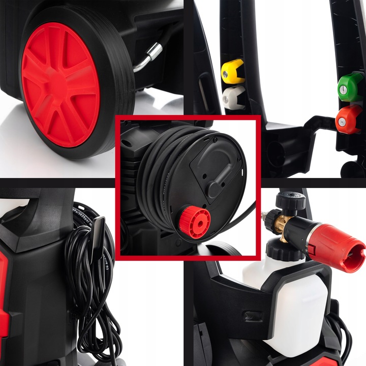 MYJKA CIŚNIENIOWA 350BAR MOSIĘŻNA POMPA 3000W INDUKCJA POTĘŻNA ZWIJACZ