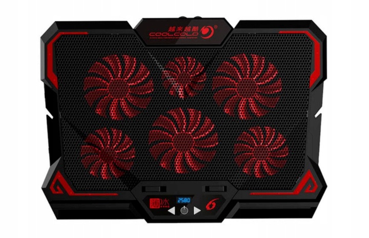 PODSTAWKA PODKŁADKA CHŁODZĄCA POD LAPTOP-A NOTEBOOK-A 12-17 WYŚWIETLACZ LED