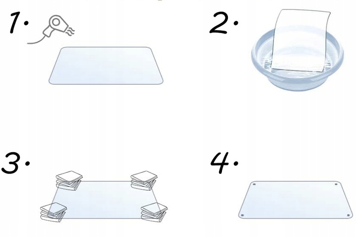 Podkładka Ochronna Przeźroczysta Mata Stołowa Na Wyspę biurko Stół 60*120