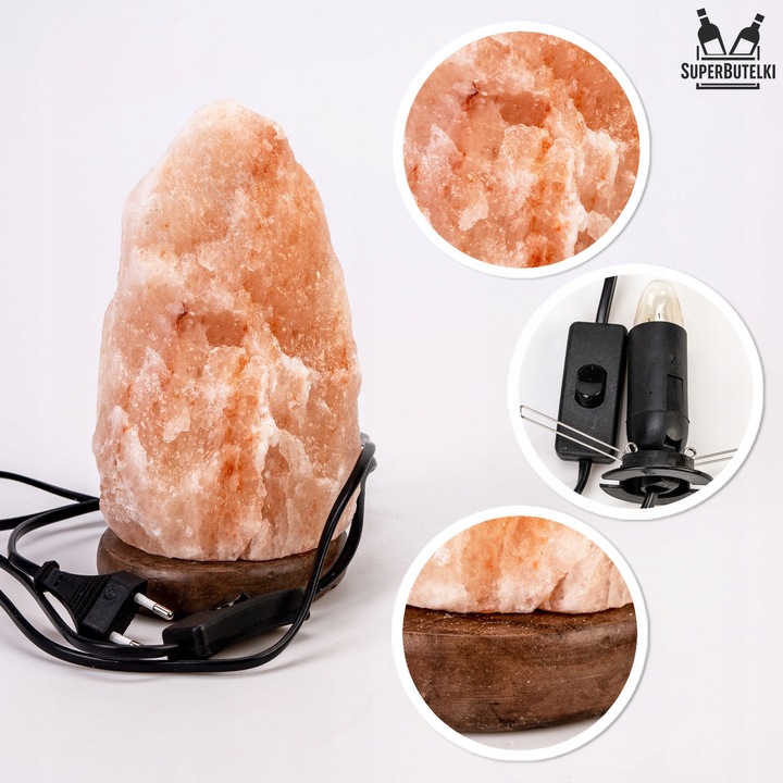 LAMPA SOLNA 2-3 KG JONIZATOR POWIETRZA SÓL HIMALAJSKA DO WNETRZA DEKORACJA