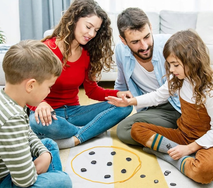 MAGNETYCZNA GRA W SZACHY EDUKACYJNA KAMIENIE MAGNETYCZNE 30 + PLANSZA 2w1