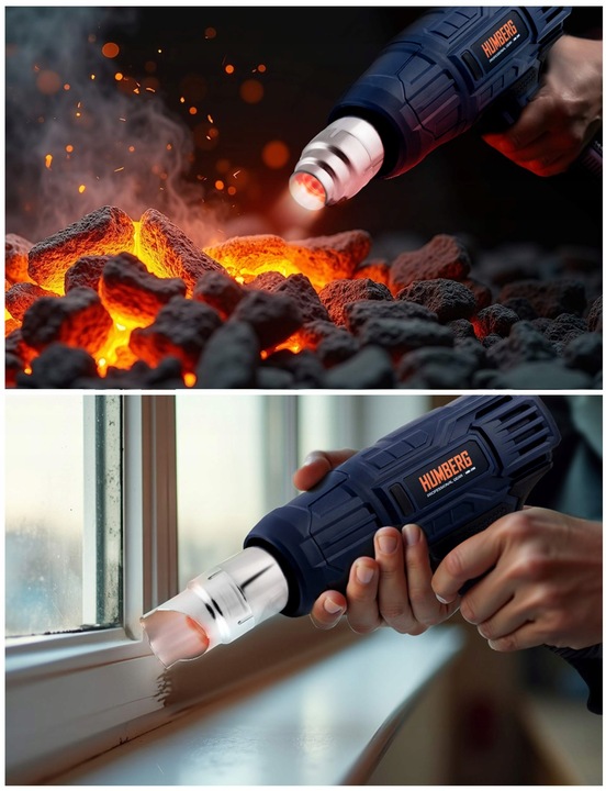 OPALARKA ELEKTRYCZNA DWA BIEGI 2000W 4 DYSZE HUMBERG