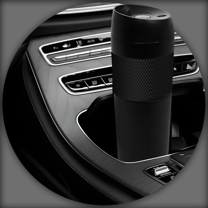 KUBEK TERMICZNY TERMOS ANTYPOŚLIZGOWY NA KAWĘ HERBATĘ DO SAMOCHODU DUŻY