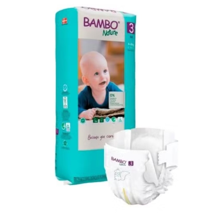 Bambo Nature 3 Midi 4-8 kg, 52 szt.