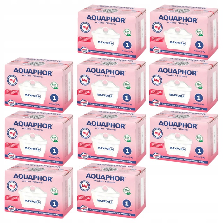 Wkład filtrujący AQUAPHOR MAXFOR+ Mg z magnezem x10 szt. filtry do