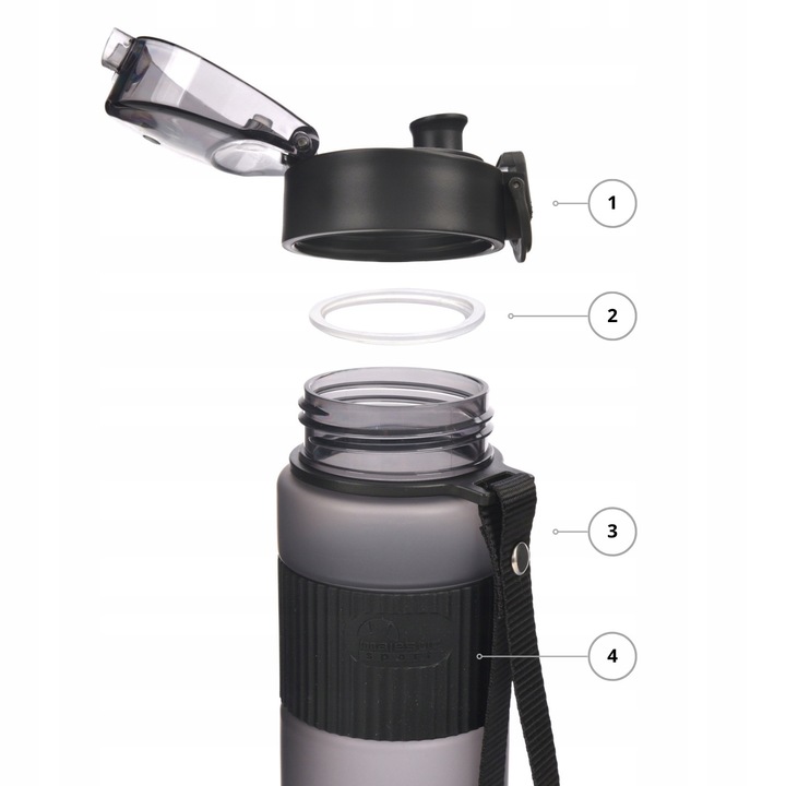 Butelka na wodę bidon tritan z blokadą BPAfree Majestic Sport 540 ml