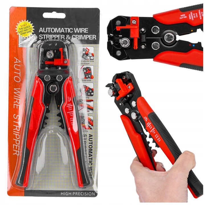 ŚCIĄGACZ IZOLACJI SZCZYPCE ZACISKARKA DO ZDEJMOWANIA PRZEWODÓW KABLI