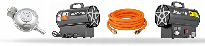 Nagrzewnica 25kW dmuchawa grzejnik na butle gazowa z TERMOSTATEM LCD TM182