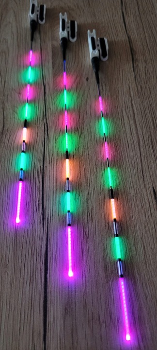 Komplet 3x Świecący Sygnalizator Fedeer - Drgająca Szczytówka + 3 Baterie