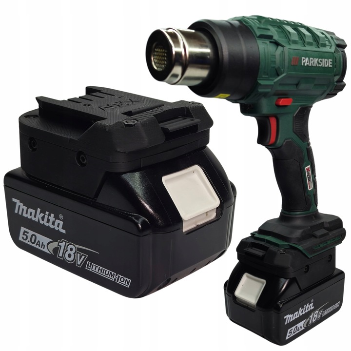 Adapter, przejściówka z baterii Makita 18V na narzędzia Parkside X20V