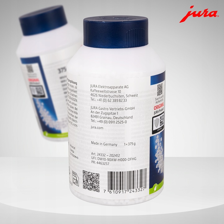 TABLETKI PREPARAT ŚRODEK DO CZYSZCZENIA SYSTEMU MLECZNEGO MLEKA JURA