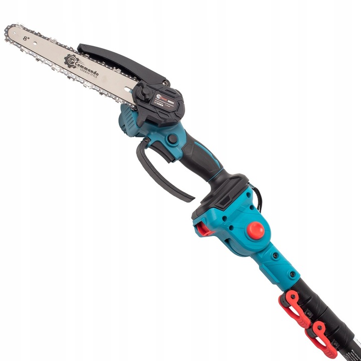 ZESTAW PIŁA AKUMULATOROWA 8" SEKATOR NA WYSIĘGNIKU TELESKOPOWYM 4M 2X