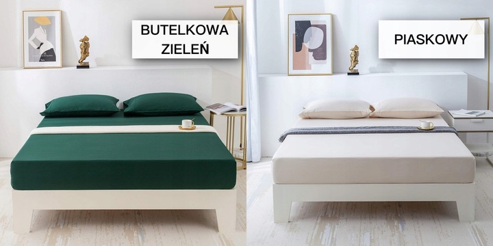 PRZEŚCIERADŁO BAWEŁNIANE Z GUMKĄ 120x200 PREMIUM RÓŻNE KOLORY SUPER JAKOŚĆ