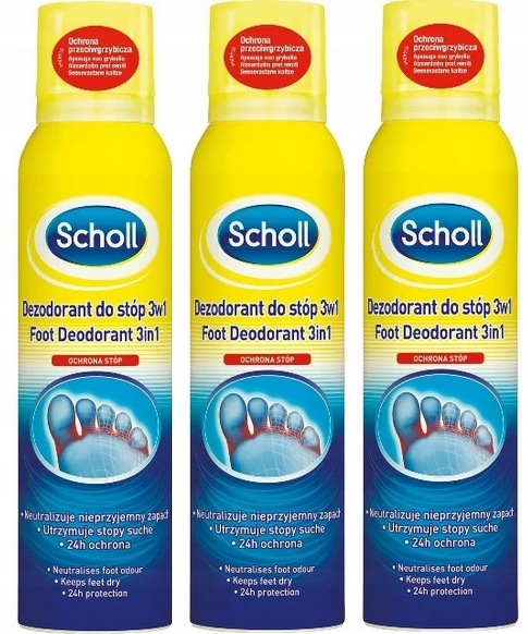 Scholl Dezodorant do stóp 3w1, 150 ml
