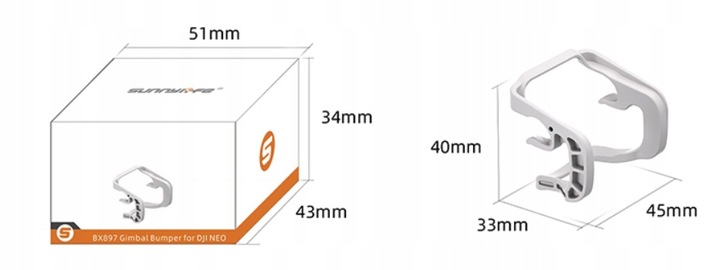 Osłona Ochronna Gimbala Kamery Zderzak Bumper Drona Sunnylife do DJI Neo