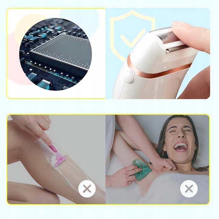 Golarka DAMSKA DEPILATOR BEZPRZEWODOWY dla Kobiet do nóg ciała bikini