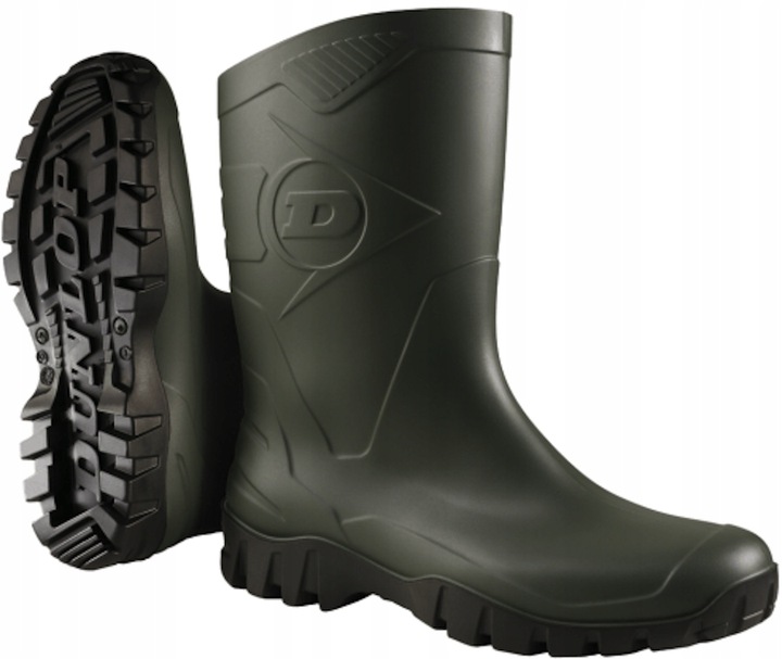 Kalosze Dunlop Dee zielono - czarne rozmiar 44 ogród grzyby las