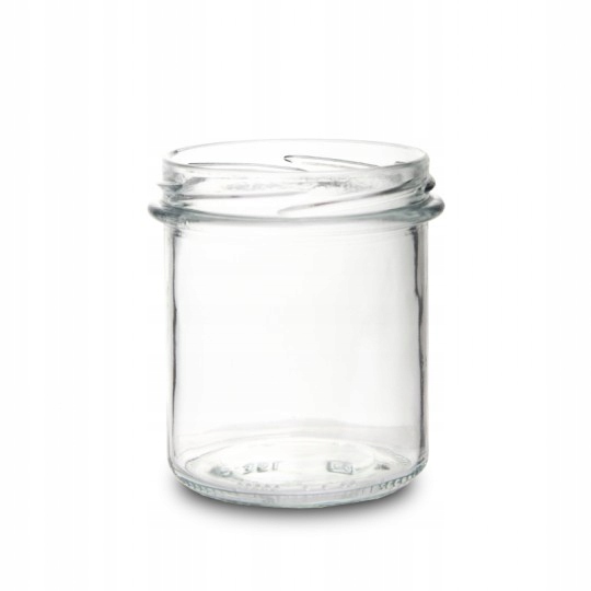 Słoik szklany prosty 350 ml na pasztet miód przetwory mięso + zakrywka