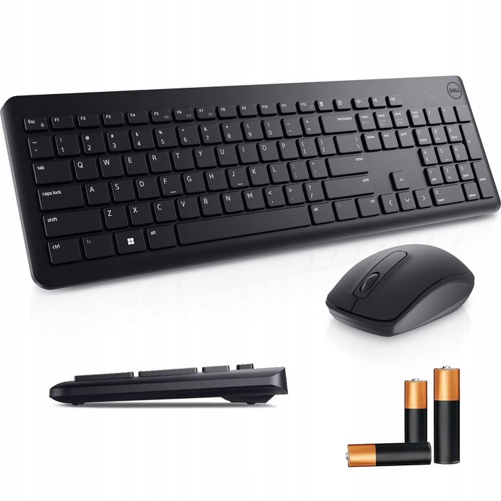 BEZPRZEWODOWA KLAWIATURA I MYSZ DELL DO KOMPUTERA DO BIURA ERGONOMICZNA