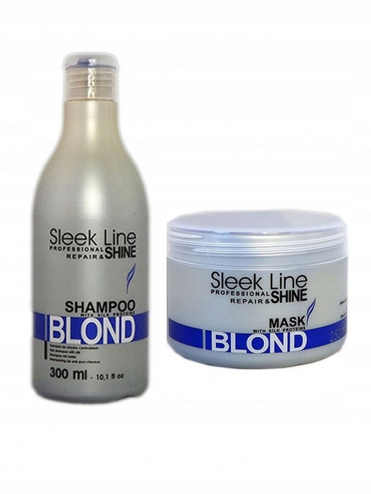 STAPIZ SZAMPON SLEEK LINE BLOND Z JEDWABIEM 1L